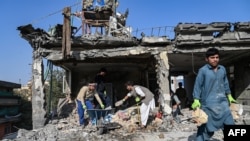 Mesto vazdušnog napada u Kabulu za koji se sumnja na Pakistan, 16. oktobar 2025.