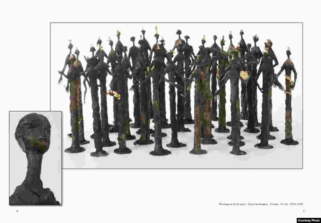 Муҷассамаи  сохтаи Амрӣ Аминов, муҷассамасози тоҷики муқими Фаронса. 