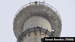 Верхняя часть недостроенной башни в Екатеринбурге