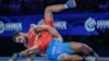 Борец Степан Марянян на чемпионате в Казахстане, сентябрь 2019 г.