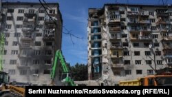 Districtul Solomianski din Kiev, a doua zi după bombardamentul rus, 18 iunie 2025.