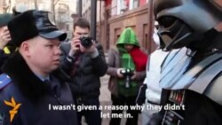 'Darth Vader' Storms Ukrainian Justice Ministry 'Darth Vader' Storms Ukrainian Justice Ministry