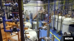 Iran's uranium-enrichment complex at Natanz in central Iran (file photo)