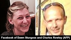 A combo photo of Dawn Sturgess (left) and Charles Rowley