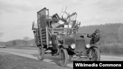 Фермер-арендатор переезжает на новое место. Графство Гамильтон, Теннесси. 1937. Фото Артура Ротштейна.
