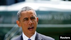 Президент США Барак Обама выступает с заявлением по Ираку 13 июня 2014 г.
