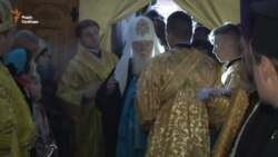 Патріарх Філарет освятив іконостас козацької доби на Хортиці (відео) Патріарх Філарет освятив іконостас козацької доби на Хортиці (відео)