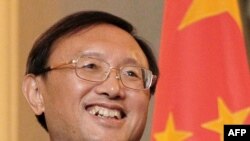 Chinese Foreign Minister Yang Jiechi on the first day of his French visit, February 3