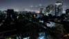 A view of Kabul late on September 29, following a nationwide telecom outage imposed by the Taliban.