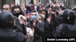 Акция в поддержку Алексея Навального в Санкт-Петербурге, 31 января 2021 года