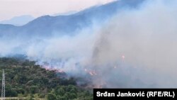 Požar u Piperima, u blizini Podgorice, 11. avgust 2025.