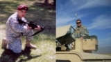 Utkur Rakhmatullaev, an Uzbek who became an American through service in the US Army. Collage.