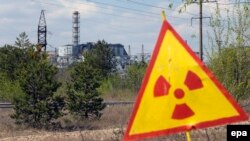 Чернобыль, вид на четвёртый энергоблок. Иллюстративное фото.