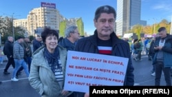 Patru mari confederații sindicale protestează în fața Guvernului față de efectele măsurilor executivului, de reducere a cheltuielilor bugetare.