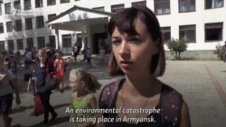 Kids Evacuated After Crimea Chemical Leak Kids Evacuated After Crimea Chemical Leak