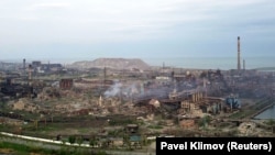 Завод «Азовсталь» 5 травня 2022 року, коли його вже штурмували російські війська