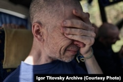 Ігор Тітовський після повернення з російського полону